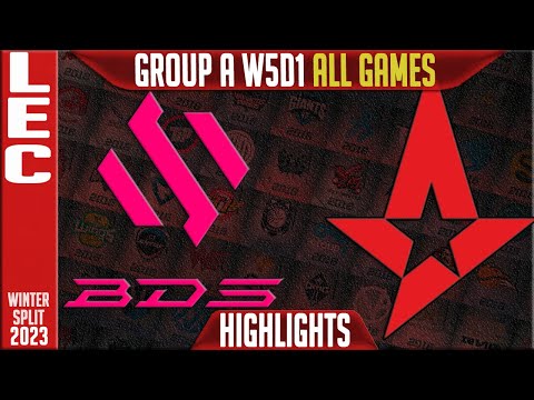 BDS vs AST Highlights ALL GAMES | LEC Winter 2023 Group A W5D1 | Team BDS vs Astralis