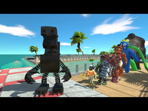 Boxy Boo Black vs Cave Troll Deluxe OASIS DEATH RUN - Animal Revolt Battle Simulator