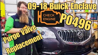 09-18 Buick Enclave Check Engine Light P0496 - Purge Valve Replacement