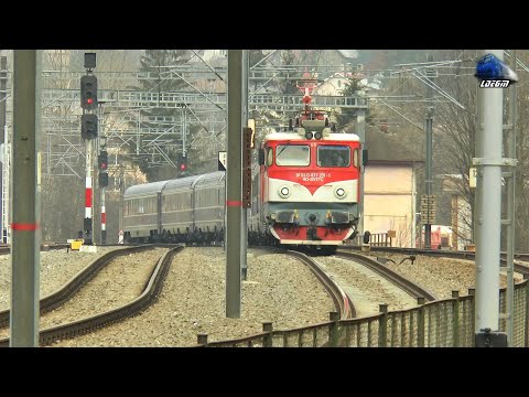 Delfinul 477-231-1 & IR346-1"Dacia Express" București Nord-Wien Hbf. in Gara Sinaia Station