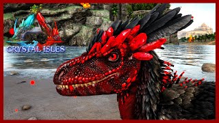 THE CRYSTAL DEINONYCHUS! Ark Deinonychus Taming! Crystal Isles Map! Ep 20!