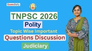 TNPSC 2026 Polity  Topic Wise Important Questions - Judiciary...!