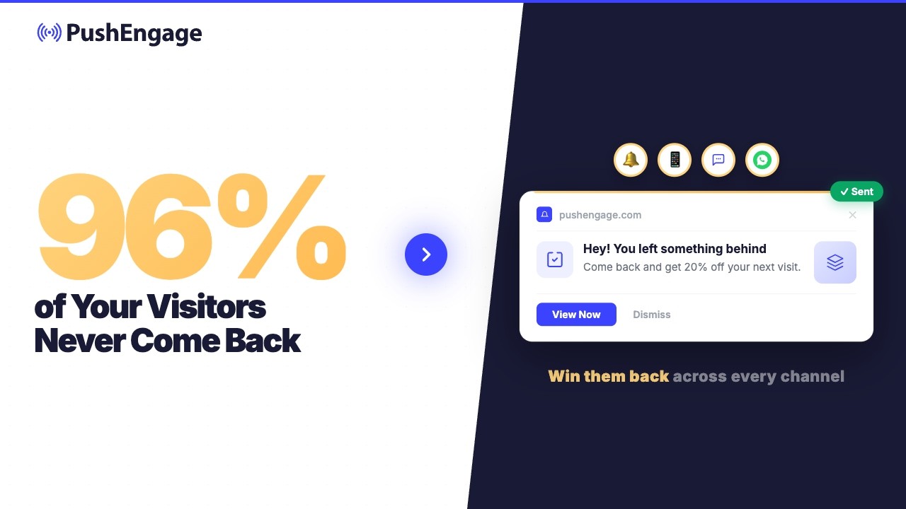 All about PushEngage - The Multichannel Customer Engagement Platform