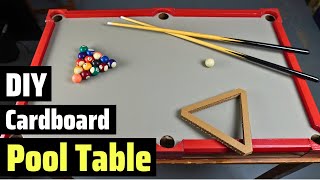 How to make a DIY Cardboard Pool Table | Pro edition