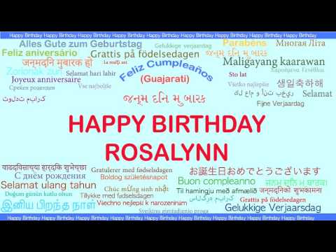 Rosalynn   Languages Idiomas - Happy Birthday