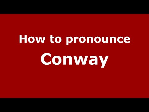 How to pronounce Conway