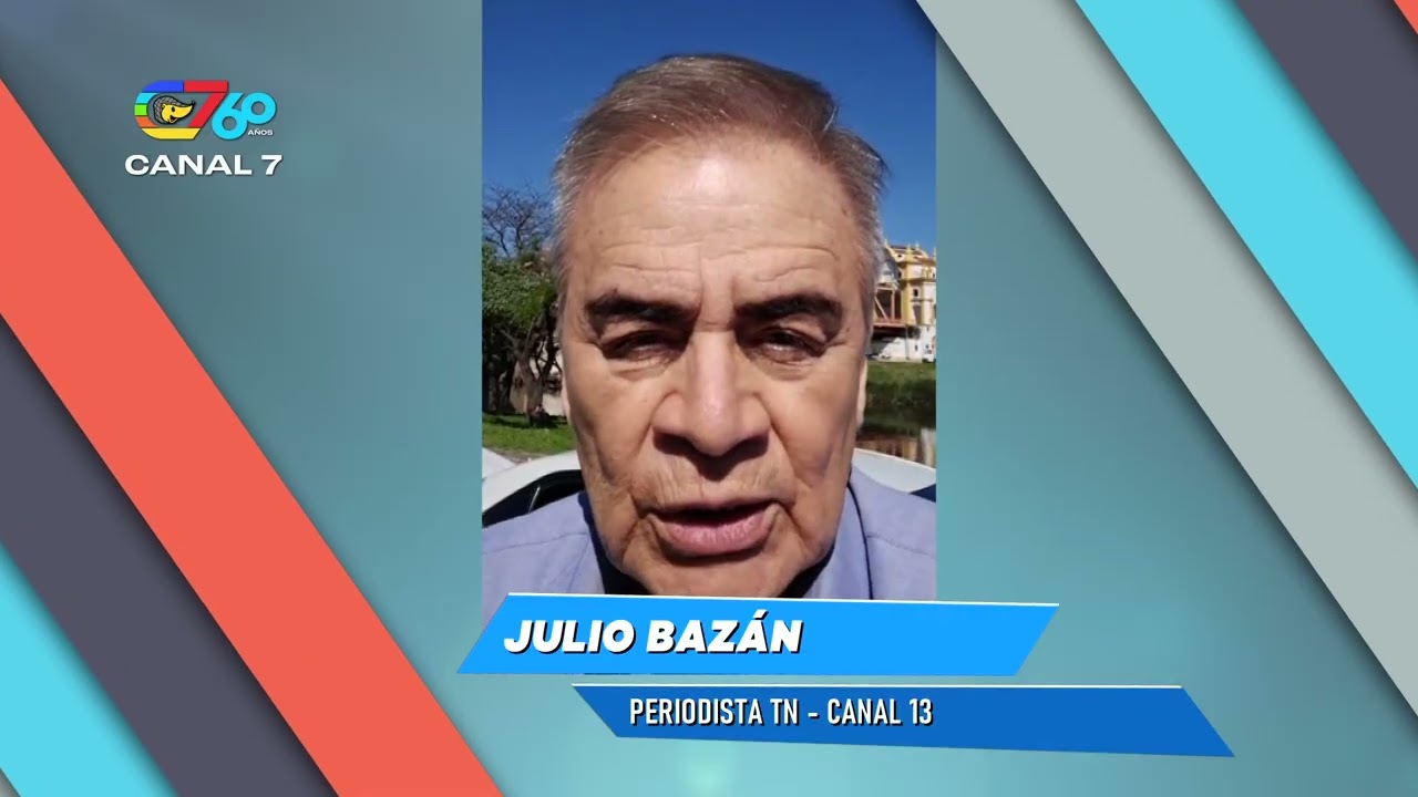 ¡Felices 60 años Canal 7! El saludo de Julio Bazán