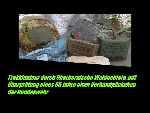 Military Trekking Oberberg BW-Verbandpäckchen von 1965 sein Zustand nach 55 Jahren