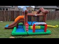 HONEY JOY Inflatable Water Slide Bounce House 6 In 1 Jumping Bouncy Castle Review Solid And Easy