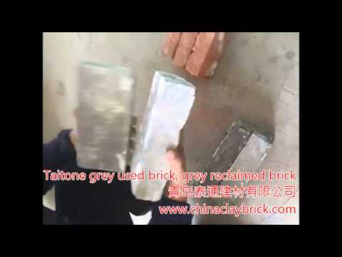 TAITONE grey reclaimed bricks, used grey bricks