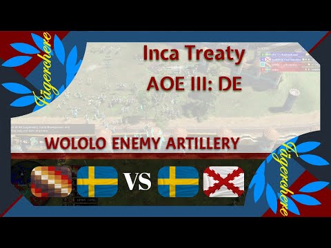 WOLOLO IS OP?! | 2v2 Treaty with Inca | AOE III: DE