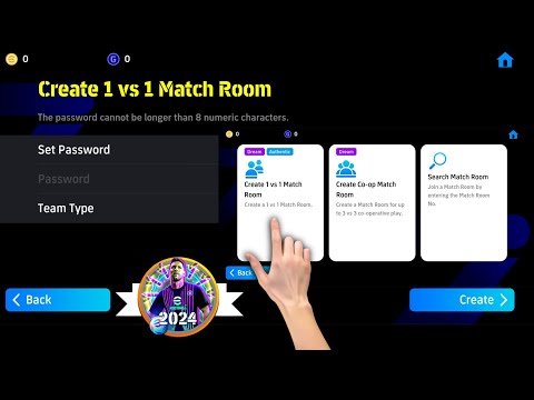 How to create and join 1vs1 Match Room in efootball 2026 Mobile - 1vs1 Friendly Match #pes 2026