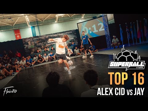 Jay Hennicke vs Alex Cid - Top 16 | Super Ball World Freestyle Football Open 2025