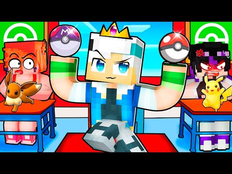 SOU O REI da ESCOLA POKEMON no Minecraft
