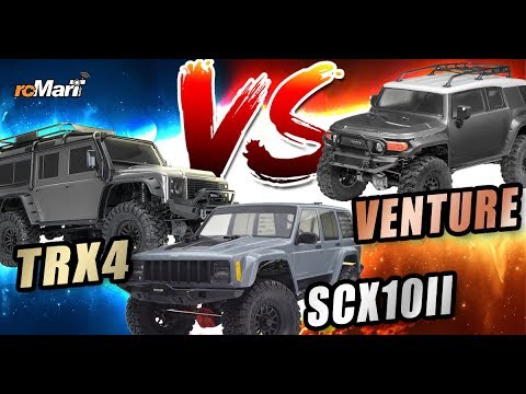 Traxxas TRX-4 vs Axial SCX10 II vs HPI Venture Video