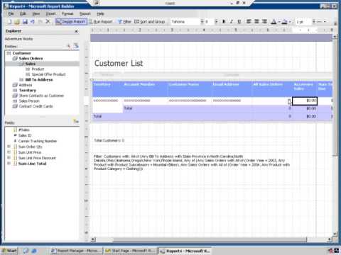 Technet   Introduction to SQL Server 2005 Report Builder level 200