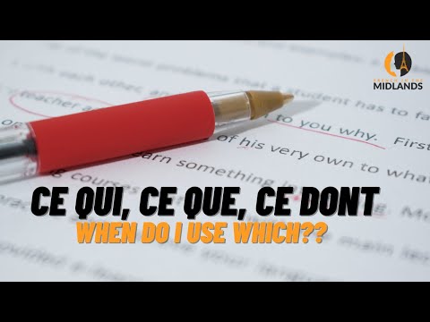 Ce qui, Ce que, Ce dont in French - When do I use which??