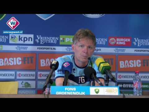ADO-trainer Fons Groenendijk blikt vooruit op het duel met Sparta