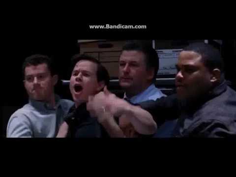The Departed Matt Damon and Mark Wahlberg Confrontation Scene