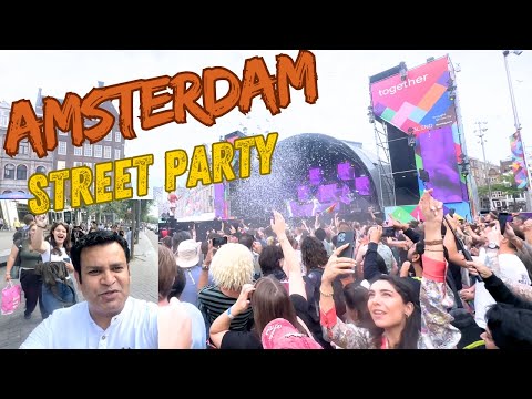 Amsterdam Street Party at Dam Square 2024 | Amazing DJ and Performances