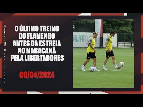 FLAMENGO'S LAST TRAINING BEFORE THEIR DEBUT AT THE MARACANÃ FOR THE LIBERTADORES