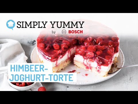 💗 Schnelle Himbeer-Joghurt-Torte - so leicht, fruchtig und cremig ☀️ | SIMPLY YUMMY Rezepte