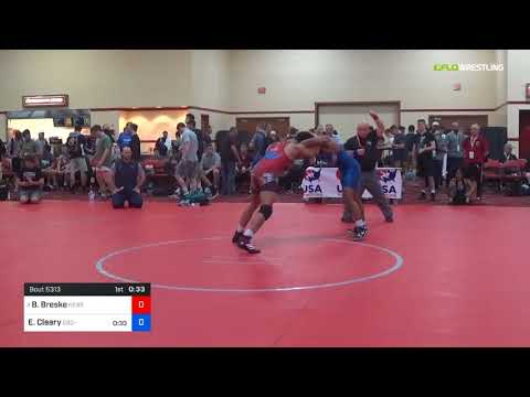 2018 Marine Corps US Open/UWW Junior Freestyle 79 Rnd Of 16 - Beau Breske (Nebr) Vs. Elijah Cleary