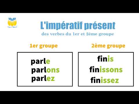 L'impératif présent des verbes du 1er et 2ème groupe