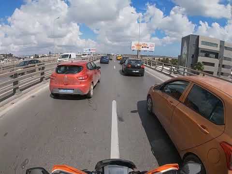 The normal madness on Tunisian roads.