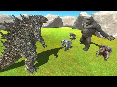 GODZILLA Hits The Lair Of KING KONG - Animal Revolt Battle Simulator