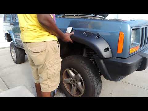 Jeep XJ Build Part 3- Ebay fender flares install