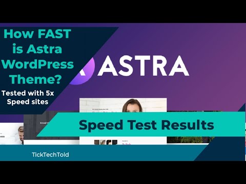 How FAST is Astra WordPress Theme? (Results from Speed Tests)