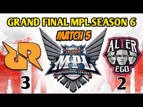 GRAND FINAL MPL SEASON 6 MATCH 5 RRQ VS ALTER EGO!! VYN & ALBERT PENYELAMAT RRQ!!! CONGRATS RRQ!