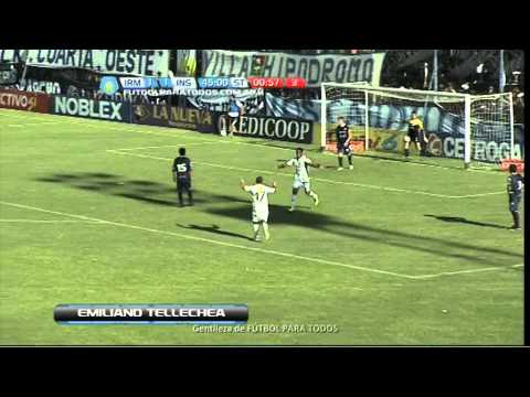 Gol de Tellechea.Independiente RM 1 Instituto 2.Fecha 28.Torneo Primera B Nacional.Fútbol Para Todos