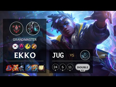 Ekko Jungle vs Karthus - KR Grandmaster Patch 10.13