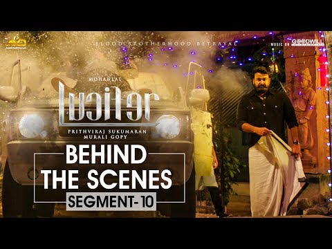 Thumbnail of the video: LUCIFER Behind The Scene - Segment 10 | Mohanlal | Prithviraj Sukumaran | Antony Perumbavoor