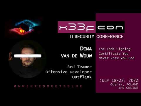 14. The Code Signing Certificate You Never Knew You Had by Dima van de Wouw