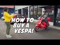 How To Buy A Vespa