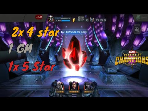 1x 5star 1x GM 2x 4star Crystal Opening