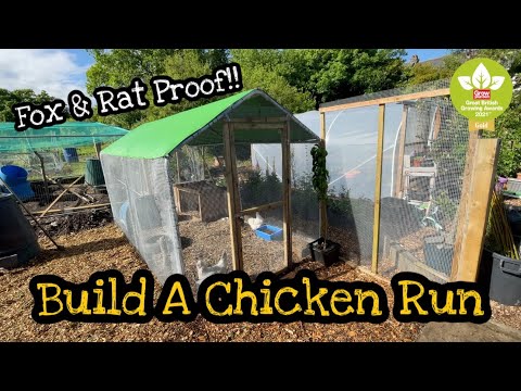 The Predator Proof Poultry Run | DIY | How To Build A Fox & Rat Proof Chicken Run 🐓🦆🌿🐀🦊