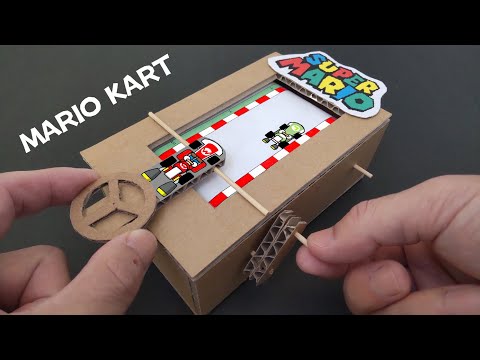 How To Make Super Mario Kart Cardboard Game|DIY Car Racing Game from Cardboard