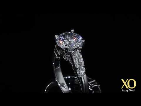 Distinctive 3-Carat Diamond Engagement Ring