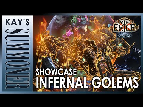 PoE 3.19 - Infernal Golems Elementalist - Infernal Legion + Golems really works!