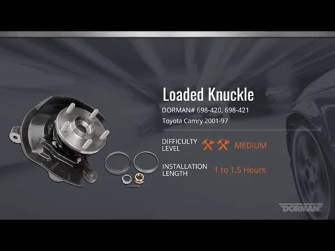 Toyota Camry Wheel Bearing and Hub Assembly Installation Video by Dorman Products