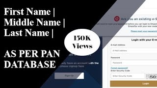 FIND FULL NAME AS PER PAN DATABASE CORRECTLY - FIRST NAME | MIDDLE NAME | LAST NAME