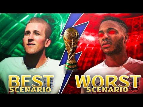 What's England's Best Case Scenario VS Worst Case Scenario at the World Cup? FIFA 18 Decides!