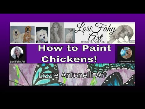 Collab With Lizzie Antonelli /How to paint chickens in Oils   #Collaboration  #oilpainting  #Chicken