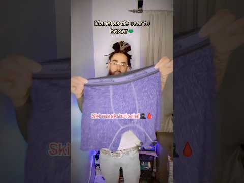 Boxers to Ski Mask Tutorial 🥷🩸 #shorts #skimask #tutorial torial