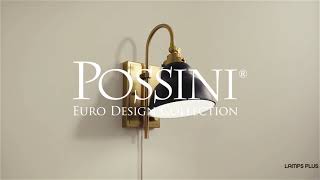 1_Watch A Video About the Possini Euro Lilith Antique Brass Plug In Wall Light