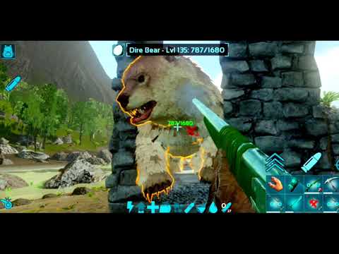 how to tame a dire bear in ark mobile